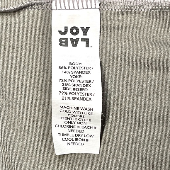 JoyLab Women’s Workout Grey Fitted Sleeveless Moisture-Wicking Top with Mesh XS - Picture 7 of 7